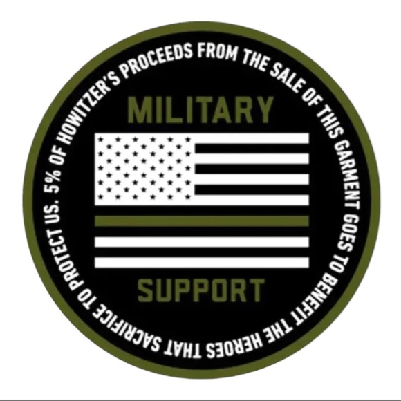 Howitzer Style Men's T-Shirt Fire Crest Military Grunt MFG - Picture 9 of 11